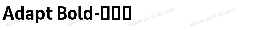 Adapt Bold字体转换